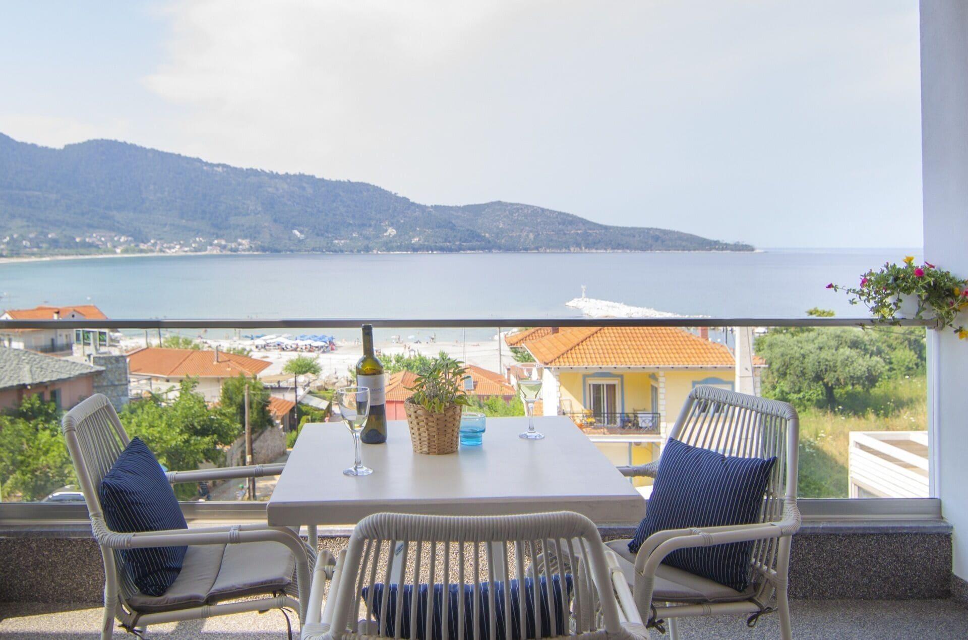 Ntinas Villa With Sea View Skala Potamia  Exterior photo